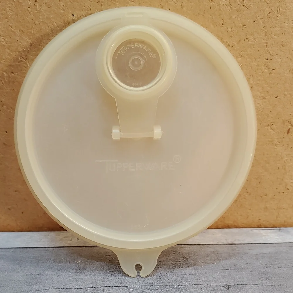 Tupperware Orange Round Container with Lid 1 Quart